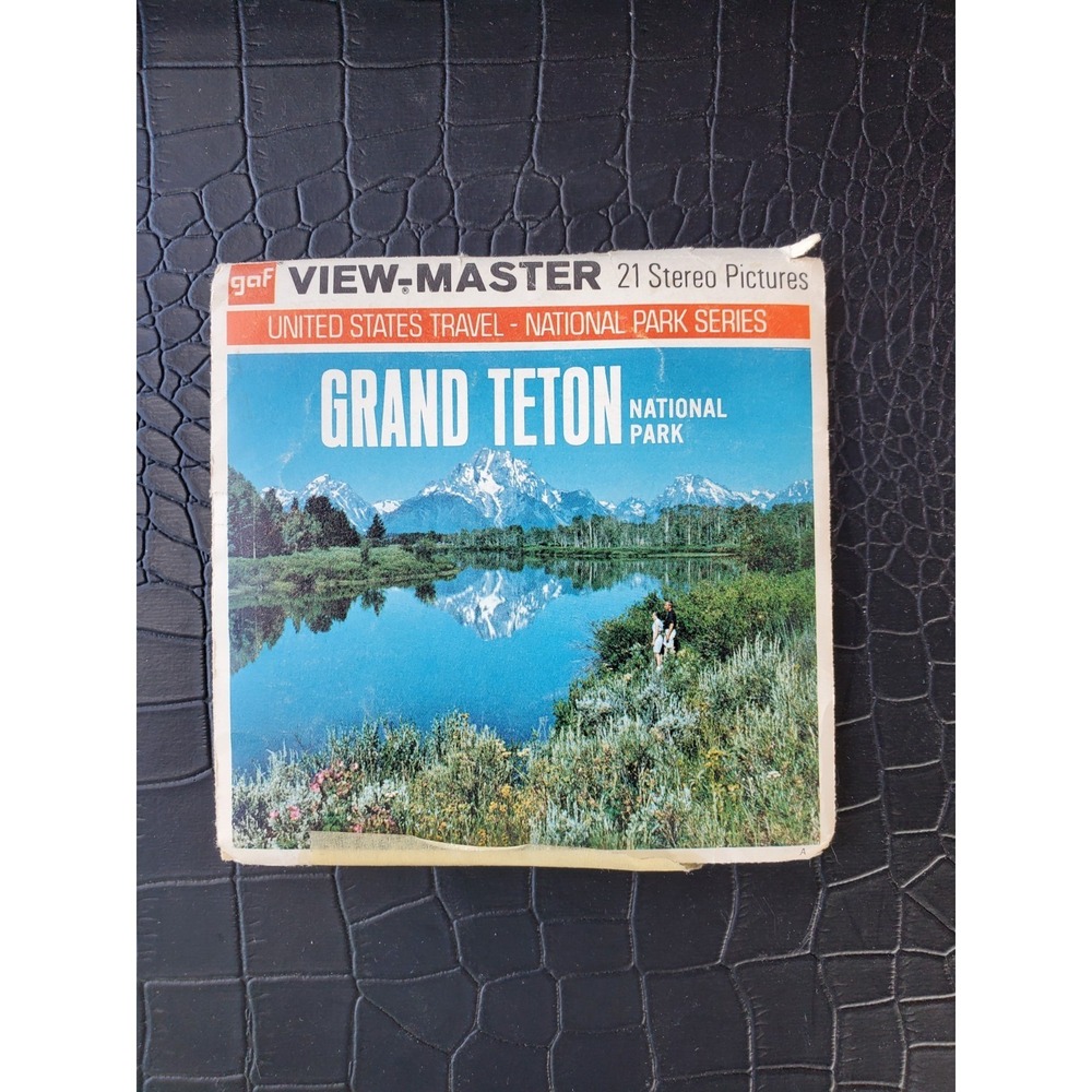 Vintage • View Master 3-D Tour- Grand Teton National Park - 3 Reels/21 Pictures